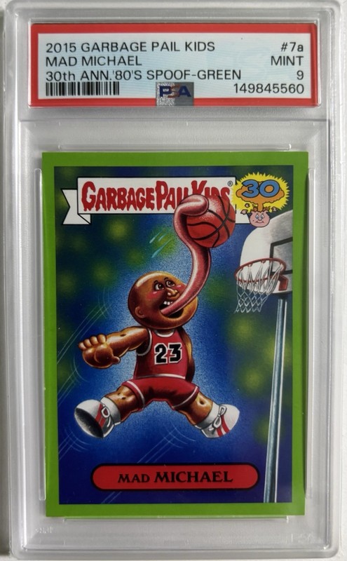 2015 Garbage Pail Kids 30th Mad Michael  #7a Green PSA-9 Mint! ((Very Last One))