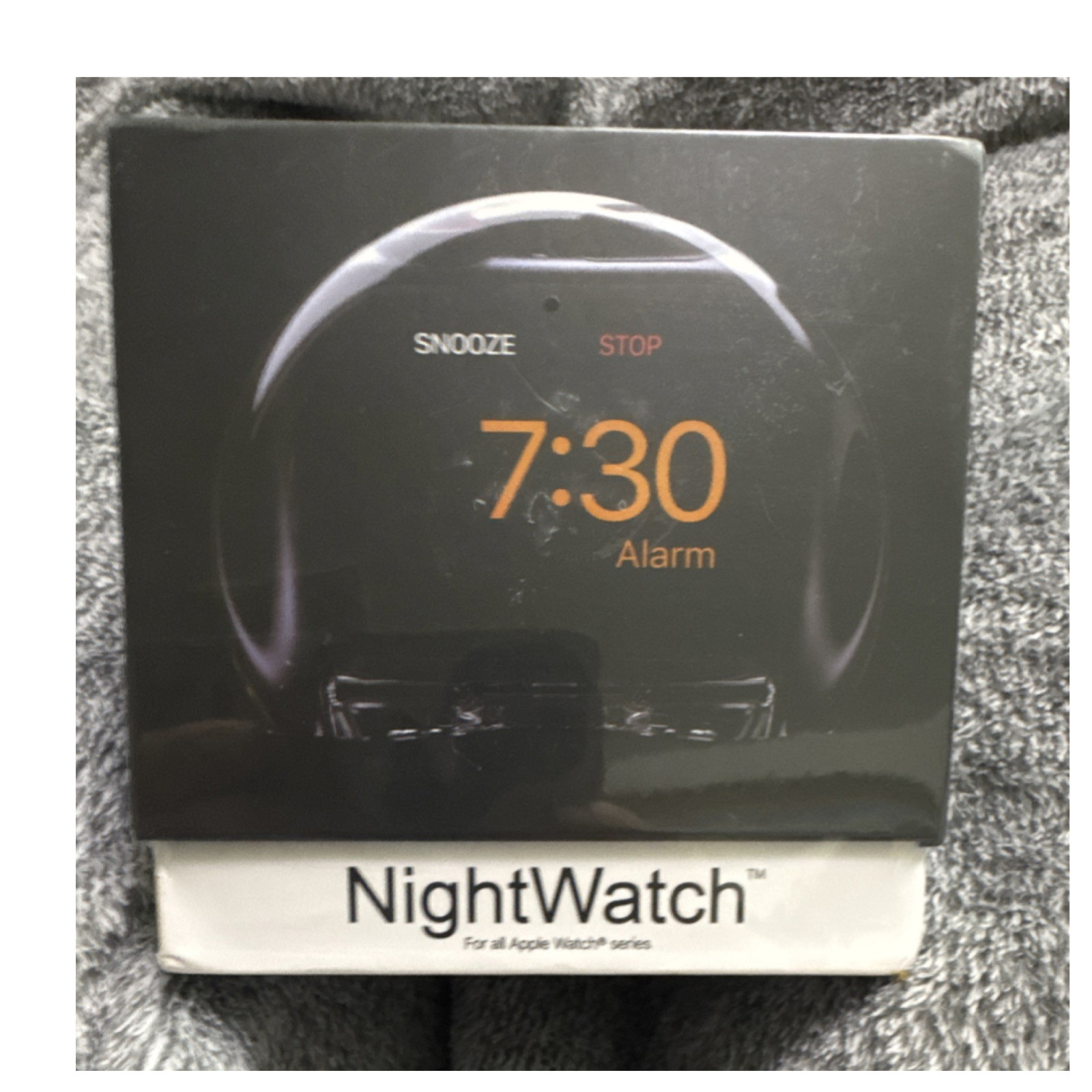Bedside Stand Black Digital For Apple Watch