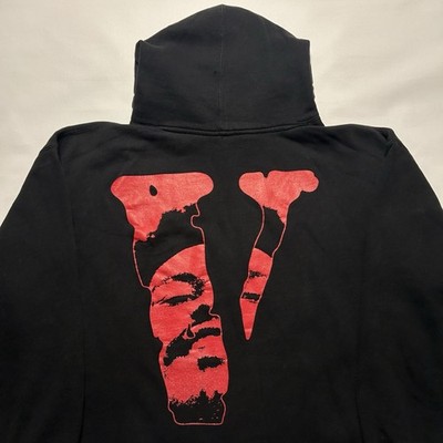 Vlone The Weeknd Pullover After Hours Black Hoodie Cropped Size XL