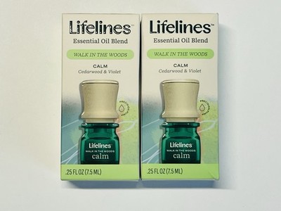Lifelines Essential Oil Blend CALM Walk In The Woods .25oz Cedarwood & Violet X2