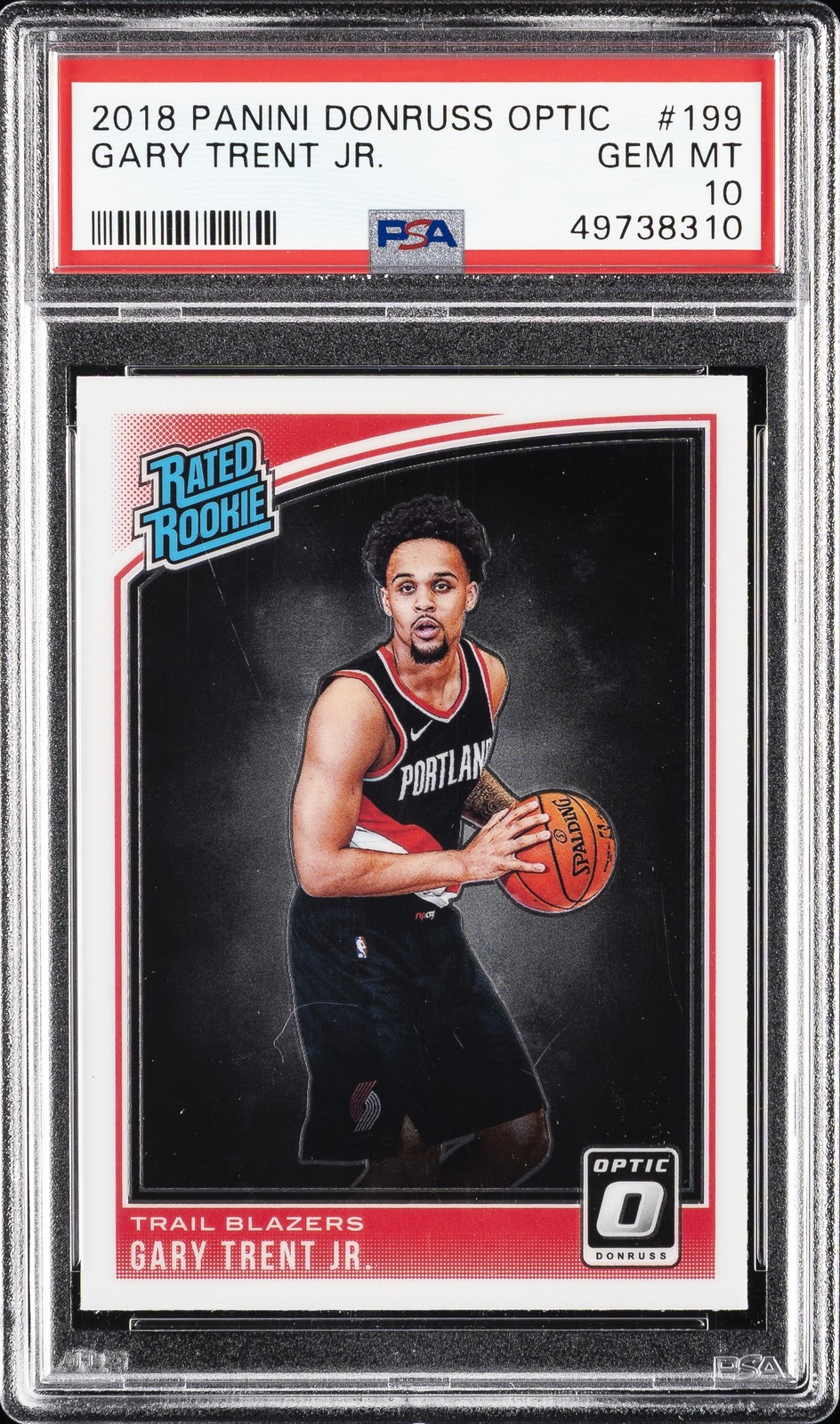 2018 PANINI DONRUSS OPTIC #199 GARY TRENT JR. PSA 10