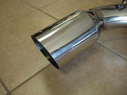Universal 114MM 4.5" Slide on 100% Genuine Titanium Tip Exhaust Upgrade Straight - Bild 2 von 6