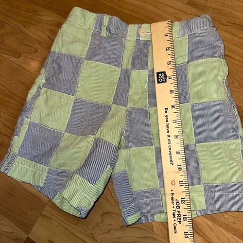 Vineyard Vines Shep & Ian Patchwork Shorts Adjustable Waist Preppy Kids Size 7 - Picture 8 of 9