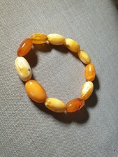 baltic amber 10 g yolk yellow white bracelet olive Jewelry gem gemstone gems