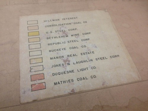 Map Hillman Coal & Coke Co Coal Properties in Southwestern PA Greene Co - Picture 3 of 6