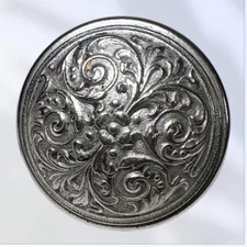 Antique Schroder 1899 CAST BRONZE CHROME Single Door Knob