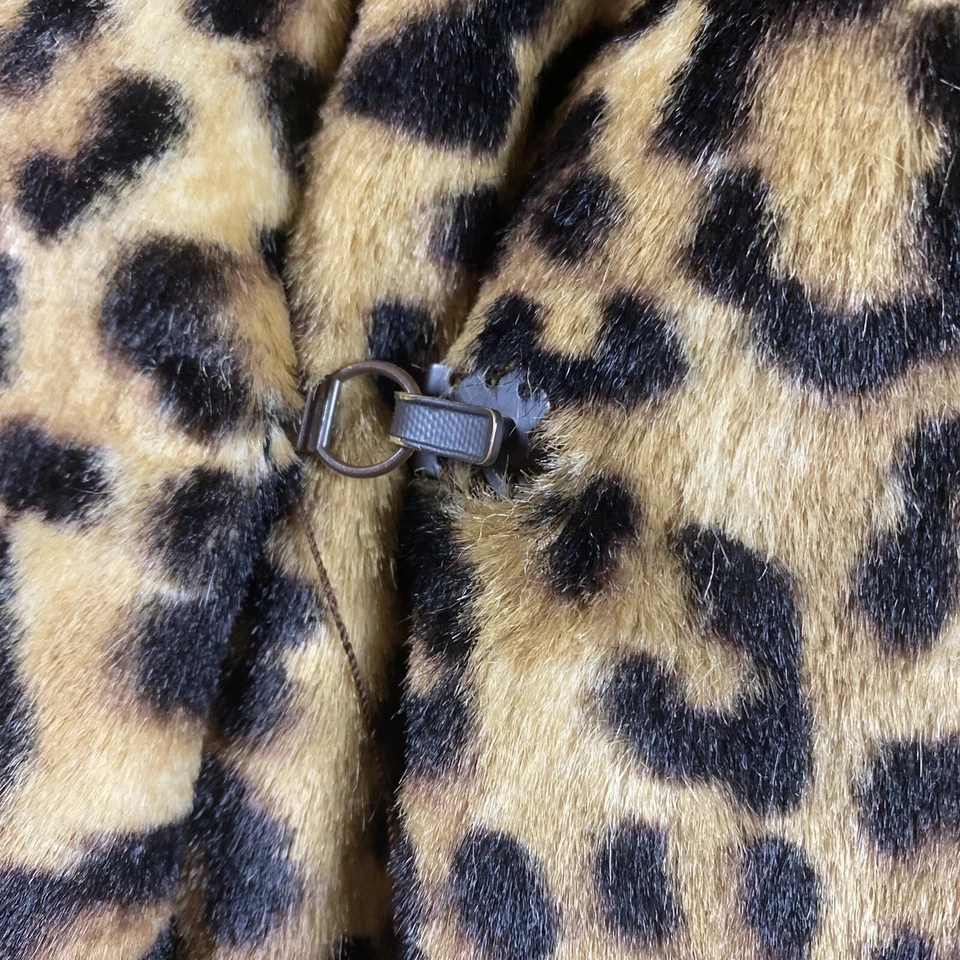 Chaqueta de piel sintética laminada vintage 1960 original Walter Girmes moltofur leopardo Foto 4 de 4