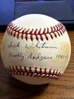 DICK WHITMAN SIGNED AUTOGRAPHED ONL BASEBALL!  Dodgers, Phillies!