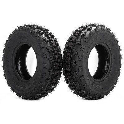 Pair of 2, 22x7-10 6Ply ATV Tires 22x7x10 UTV Tires 22 7 10 All Terrain Tubeless