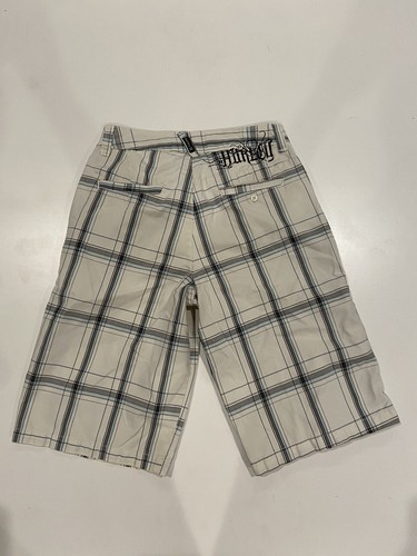 Hurley Plaid Shorts Boys Size 12 24” Waist White GUC 🩳 - Picture 9 of 10
