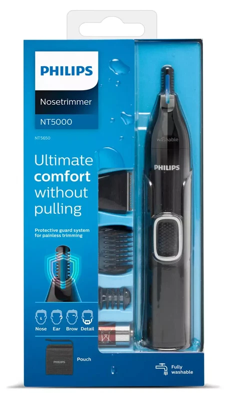 Rasoio Rifinitore Peli Naso Orecchie Sopracciglia Philips Nose Trimmer NUOVO, fotografia 5 di 7
