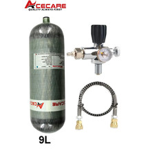Acecare 9L carbon fiber tank 300Bar CE PCP Cylinder SCBA Bottle kit for Airgun