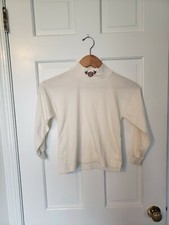 Vintage Childrens Turtleneck Palmetto's white flower size 6