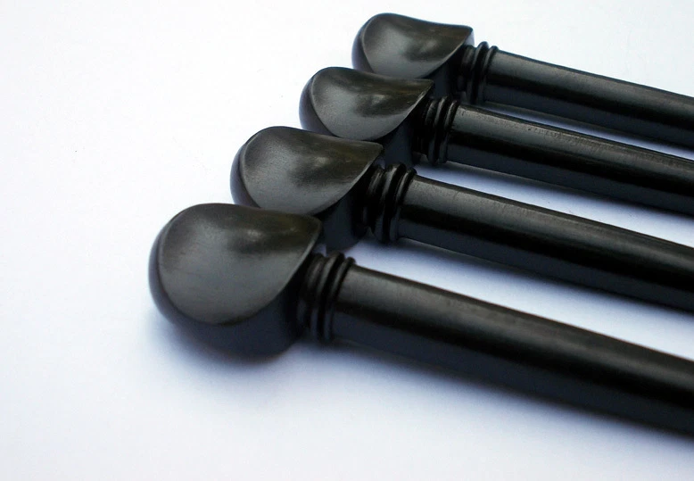 100 pcs Natural Ebony Violin-Viola-Oud  Pegs Swiss Model A quality 55/9/7 - Image 2 of 4