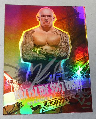 Krzysztof Soszynski Signed 2010 Topps UFC Main Event Card #41