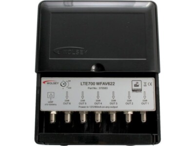 way TV aerial Variable Masthead Amplifier Power Supply Wolsey LTE700  WFAV622