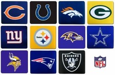 1 Mouse pad NFL Official Licensed Computer Mat 8  x 7  Team colors Choose Team