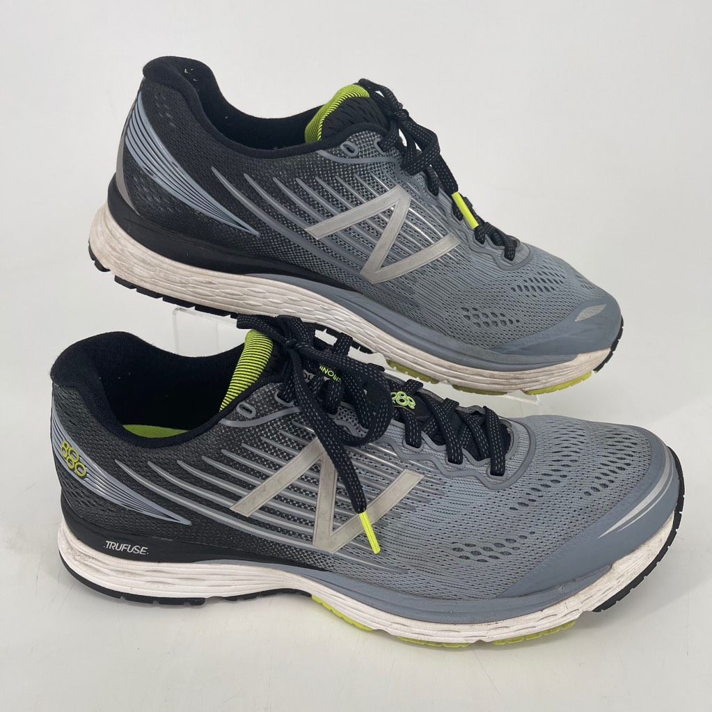 New Balance Mens 880 V8 Running Shoes Gray M880GY8 Lace Up Low Top Mesh 10D  | eBay