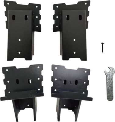 4 Pcs, 4x4 Outdoor Multi-Use Angle Brackets, Platform Bracket for Hunting Blinds