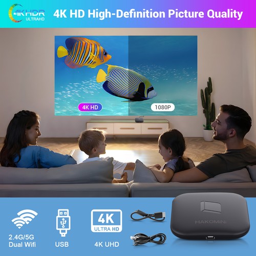 HAKO Android12.0 TV 4K HD Streaming Box Voice Control Google Assistant Quad Core - Picture 5 of 15