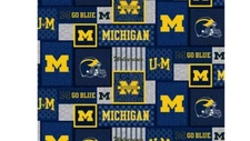 Fleece University of Michigan Wolverines U of M Team Fleece Fabric Print A506.60