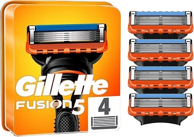 Pack 4 Lames GILLETTE " FUSION 5 " Recharges Rasoir Paquet Pack Gilette ORIGINAL