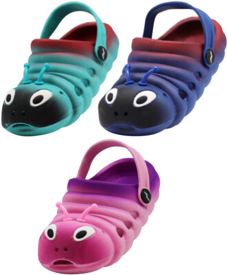 Kids Unisex Bug Clog Sandals Lightweight Slip On Shoes for Boys and Girls Summer