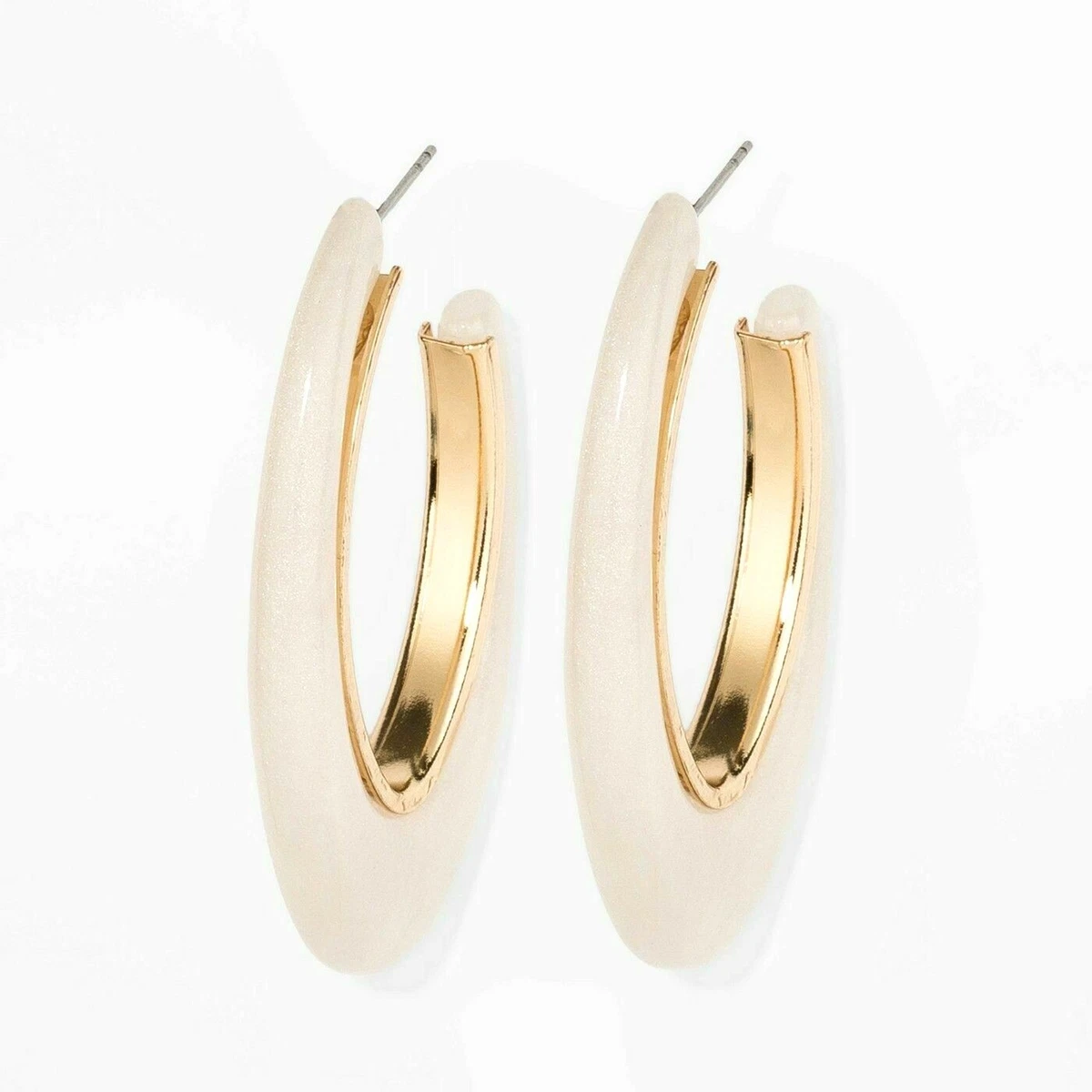 Sugarfix by baublebar resin hoop earrings clearance