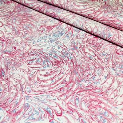 Peacock Paint Swirl Fabric from Robert Kaufman #ED2596 1/2 YARD 100% Cotton