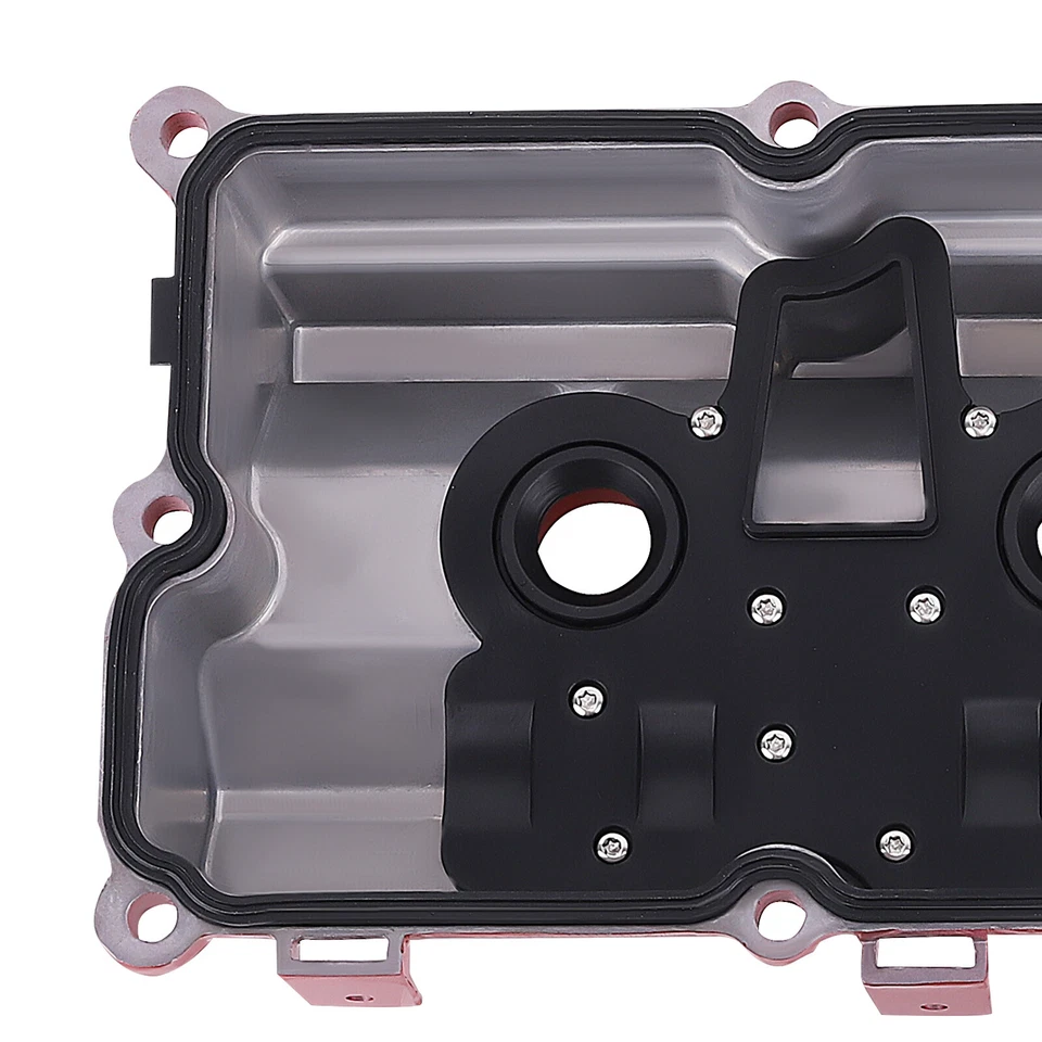 Cubierta de válvula de aluminio de 2 piezas con kit de junta para Infiniti FX35 G35 M35 para Nissan 350Z Foto 3 de 4