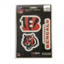 Team ProMark NFL Cincinnati Bengals Die-Cut Decal Sticker 3-Pack Made in U.S.A