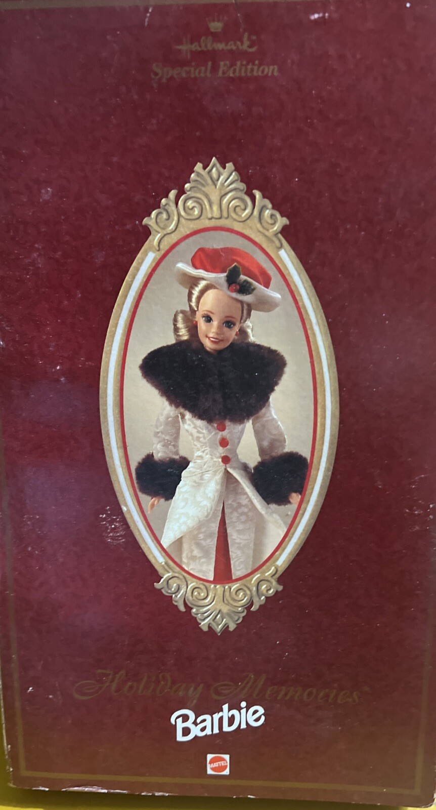 1995 Mattel Hallmark Holiday Memories Barbie Doll 14106 Special Edition In Box