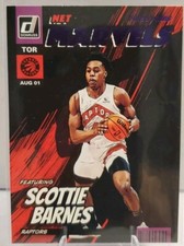 2022-2023 Panini Donruss, Net Marvels Purple Press Proof, Scottie Barnes #19