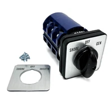 60 Amp Transfer Switch, Shore-Off-Gen Rotary Switch for RV,Motorhome,Truck,Boat