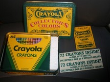 Vintage Crayola 1991 Collectors Colors Limited Edition Tin Made In The USA (N8)