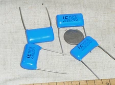 4 ILLINOIS CAPACITOR MPR METALLIZED POLYPROPYLENE FILM AUDIO .68UF 250V 684 USA