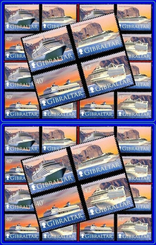 💲GIBRALTAR 2008 CRUISE SHIPS SC#1153-56 x20 MNH CV$270.00/£45 💰wholesale 💰