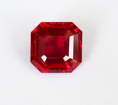 Excellent AAA Quality 16-18Ct Brilliant Radiant Cut Vivid Red Ruby Certified Gem