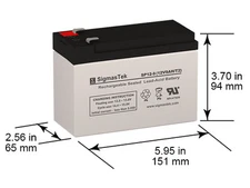 Neata NT12-9.0 F2 Terminal Replacement 12V 9AH F2 SLA Battery
