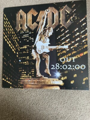 AC/DC - Record Shop promo 12 x 12 inch poster Flat for 'Stiff Upper Lip' album