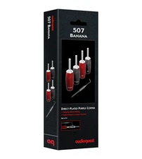 AudioQuest Series 507 Silver Banana Plugs - New - Set of 4