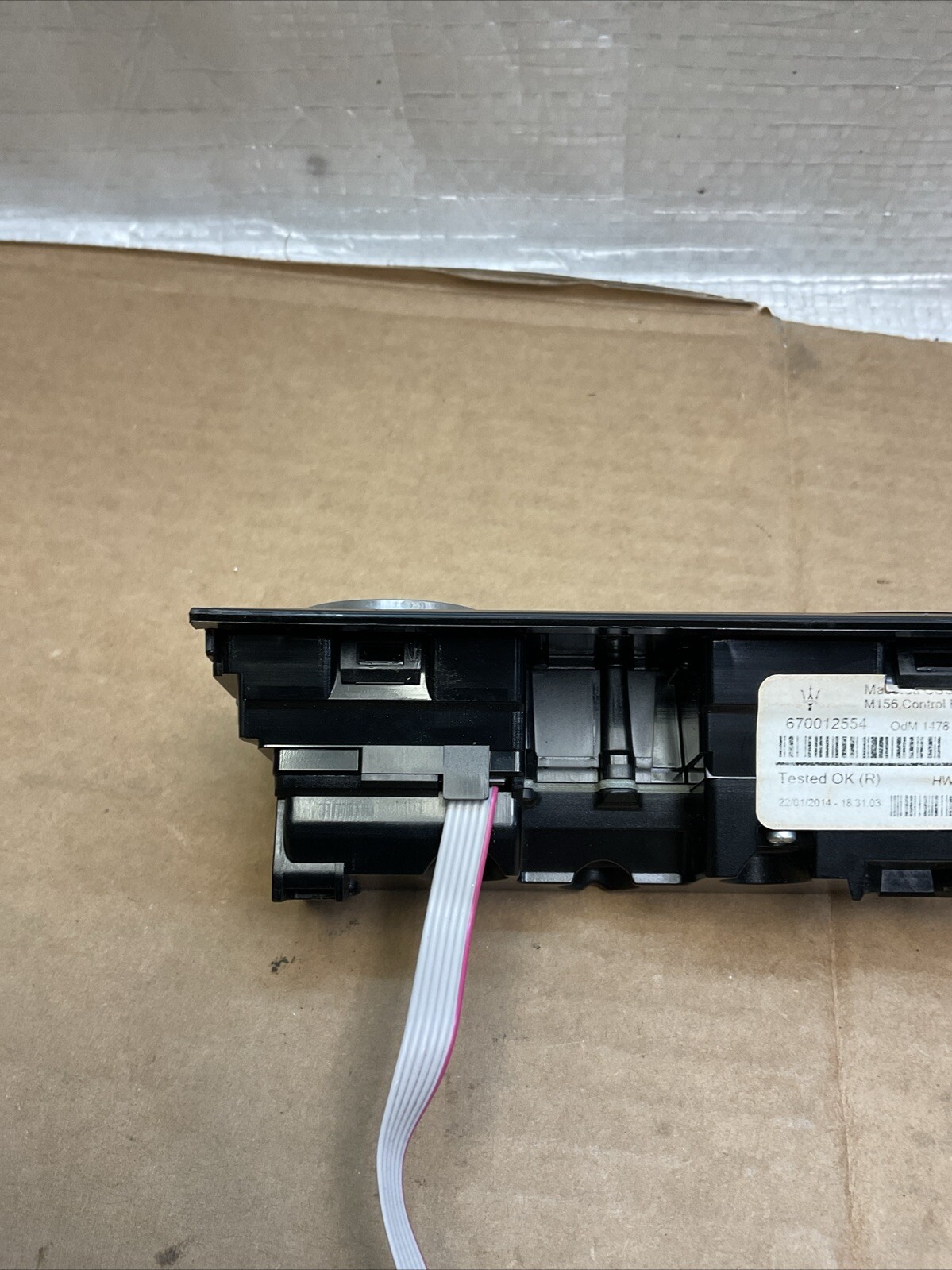 DASH A/C CLIMATE CONTROL SWITCH OEM 670012554 MASERATI QUATTROPORTE 2014 - 2016