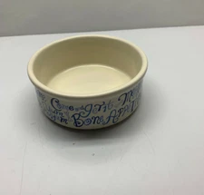 dog dish water bowl PetZazz  Expressions Mealtime Come and Get It Ceramic Food