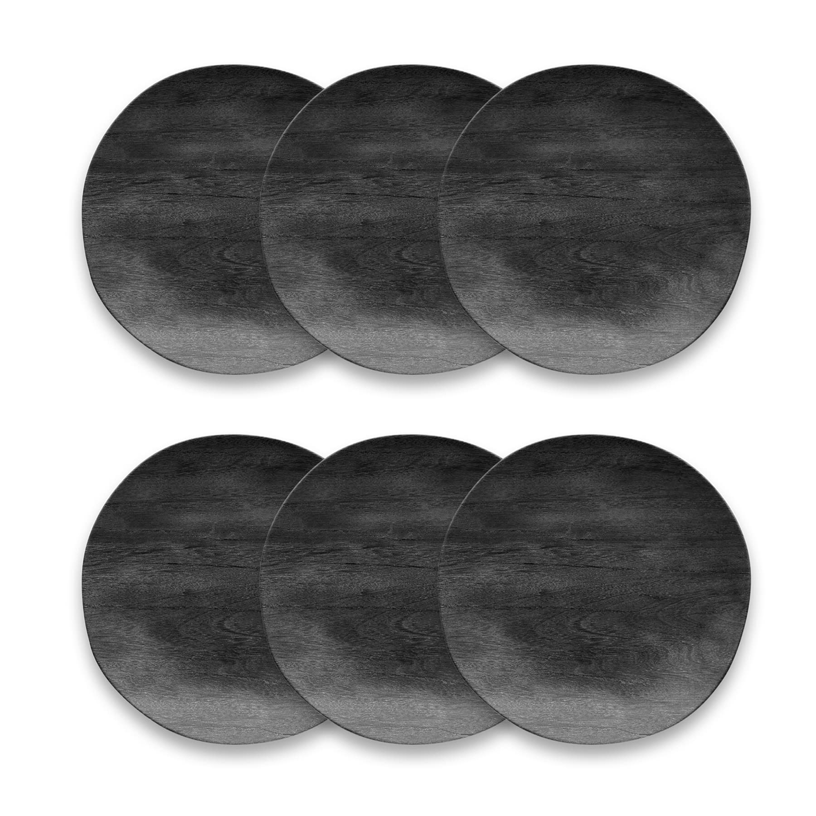 TarHong Faux Real Blackened Wood Salad Plate, 8.5