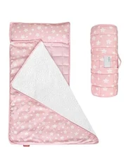 Moonsea Toddler Nap Mat Removable Pillow Lightweight and Soft Blanket 