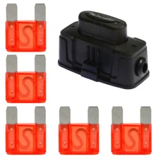 Install Bay MAXIHDH Heavy Duty Maxi Fuse Holder with 5 Pieces 50 Amp MAXI Fuses