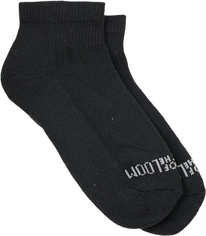 Fruit of the Loom Niñas 10 Pares Calcetines Suaves Diarios al Tobillo, Negros/Multi, 10.5-4 Foto 3 de 4