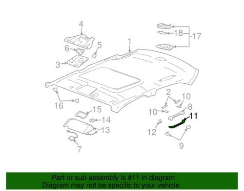 Conjunto de correa de escudo delantero genuino GM 2006-2009 Cadillac SRX CTS 89026090 Foto 2 de 2