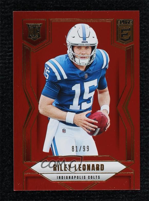 2025 Panini Donruss Elite Rookies Red 81/99 Riley Leonard #170 10h2