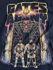 Gates of Agony Toa Kaun Wrestling Graphic T Shirt Black AEW XL Made In USA VTG